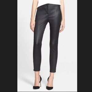 KATE SPADE Estella lambskin skinnies w ankle zip